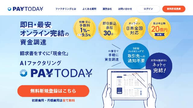 AIファクタリング PayToday公式サイト