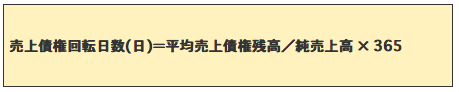 売上債権回収サイトの判断指標